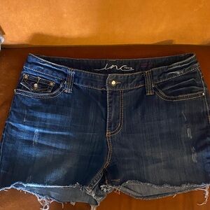 INC International Concepts Women's Dark Blue Jean Shorts